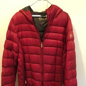 Michael Kors red long coat